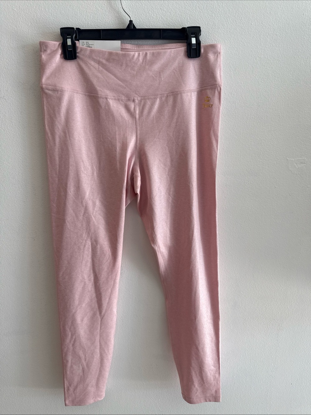 Juicy Couture Light Pink Leggings with Gold Accent